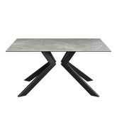 Athens 1.6M Grey Matte Ceramic Dining Table - Pendle Village Furniture